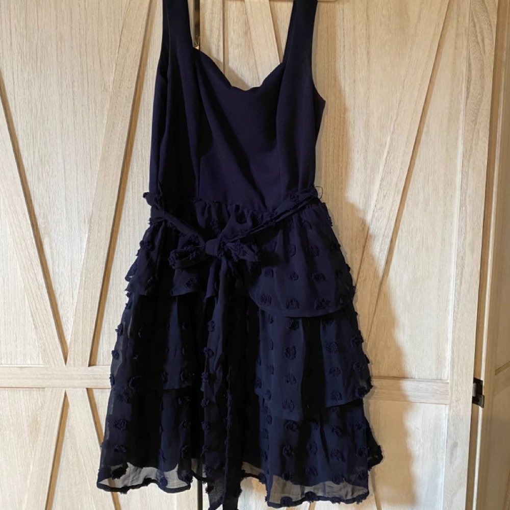 Ruffle-Tier Polka Dot Dress
